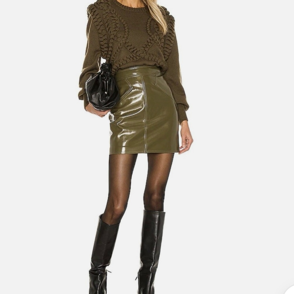 Stylish Olive Mini Skirt